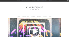 Desktop Screenshot of khromeagency.com