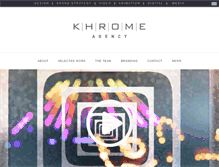 Tablet Screenshot of khromeagency.com